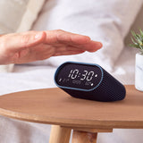 NNEDSZ Lexon Ray Clock Lcd Alarm Clock With Temperature / Humidity Display - Blue