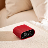NNEDSZ Lexon Ray Clock Lcd Alarm Clock With Temperature / Humidity Display - Red