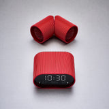 NNEDSZ Lexon Ray Clock Lcd Alarm Clock With Temperature / Humidity Display - Red