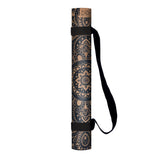 NNEDSZ Yoga Design Lab Cork Yoga Mat 1.5mm Mandala Black