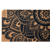 NNEDSZ Yoga Design Lab Cork Yoga Mat 3.5mm Mandala Black