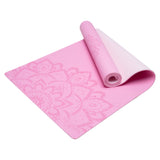 NNEDSZ Yoga Design Lab Flow Yoga Mat 6mm Pure Mandala Rose