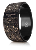 NNEDSZ Yoga Design Lab Yoga Wheel Cork Mandala Black