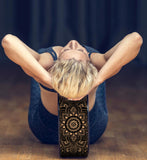 NNEDSZ Yoga Design Lab Yoga Wheel Cork Mandala Black