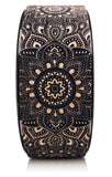 NNEDSZ Yoga Design Lab Yoga Wheel Cork Mandala Black