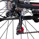 NNEDSZ Trinx MTB Mens Mountain Bike 26 inch Shimano Gear 21-Speed [Colour: Matt Black White/Red] [Size Of Frame: 19 inches]