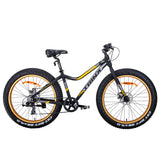 NNEDSZ Trinx Tiger T106 Fat Bike Shimano 7 Speed Bicycle Orange