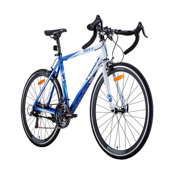 NNEDSZ Trinx 700C Road Bike TEMPO1.0 Shimano 21 Speed Racing Bicycle 59cm Blue/White