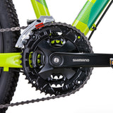 NNEDSZ Trinx X1 MTB Mountain Bike Shimano Altus M370 27 Speed 17 Inches Frame Yellow/Grey Green