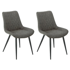 NNEDSZ Tyler Fabric Chair (Set of 2) - Grey