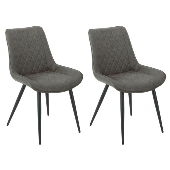 NNEDSZ Tyler Fabric Chair (Set of 2) - Grey