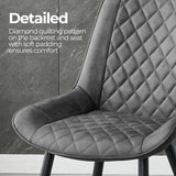 NNEDSZ Tyler Fabric Chair (Set of 2) - Grey
