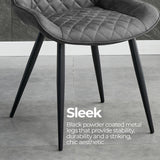 NNEDSZ Tyler Fabric Chair (Set of 2) - Grey