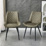 NNEDSZ Tyler Fabric Chair (Set of 2) - Olive Green