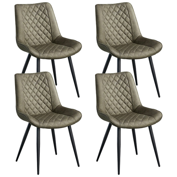 NNEDSZ Tyler Fabric Chair (Set of 4) - Olive Green