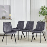 NNEDSZ Sloane Fabric Dining Chairs (Set of 4) - Grey