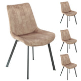 NNEDSZ Sloane Fabric Dining Chairs (Set of 4) - Taupe