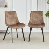 NNEDSZ Sloane Fabric Dining Chairs (Set of 4) - Taupe