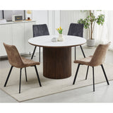 NNEDSZ Sloane Fabric Dining Chairs (Set of 4) - Taupe