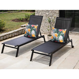 NNEDSZ Sirocco (Set of 2) Sunloungers - Black