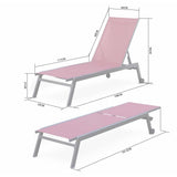 NNEDSZ Sirocco (Set of 2) Sunloungers - Black