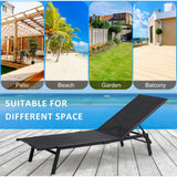 NNEDSZ Sirocco (Set of 2) Sunloungers - Black