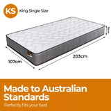 NNEDSZ ValueSleeper 3-Zone Orthopaedic Pocket Spring King Single Mattress