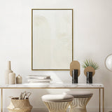 NNEDSZ 60X90cm Ephemeral Echoes of Continuity Dark Wood Framed Hand Painted Canvas Wall Art