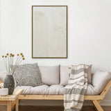 NNEDSZ 60X90cm Ephemeral Echoes of Continuity Dark Wood Framed Hand Painted Canvas Wall Art