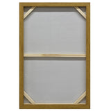 NNEDSZ 60X90cm Ephemeral Echoes of Continuity Dark Wood Framed Hand Painted Canvas Wall Art