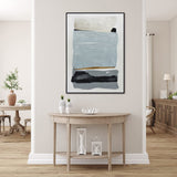 NNEDSZ 90X120cm Vibes of Vellichor Black Framed Hand Painted Canvas Wall Art