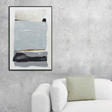 NNEDSZ 90X120cm Vibes of Vellichor Black Framed Hand Painted Canvas Wall Art