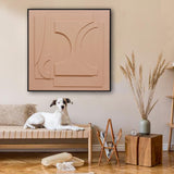 NNEDSZ 80X80cm Panorama Dimensions Black Framed Hand Painted Canvas 3D Wall Art