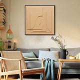 NNEDSZ 80X80cm Panorama Dimensions II Black Framed Hand Painted Canvas 3D Wall Art