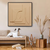 NNEDSZ 80X80cm Panorama Dimensions II Black Framed Hand Painted Canvas 3D Wall Art