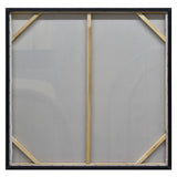 NNEDSZ 100X100cm Whimsical Whorls Champagne Framed Hand Painted Canvas 3D Wall Art