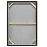 NNEDSZ 60X90cm Golden Dichotomy Gold Framed Hand Painted Canvas Wall Art