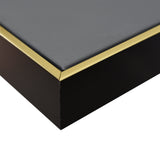 NNEDSZ 60X90cm Golden Dichotomy Gold Framed Hand Painted Canvas Wall Art