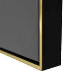 NNEDSZ 60X90cm Golden Dichotomy Gold Framed Hand Painted Canvas Wall Art
