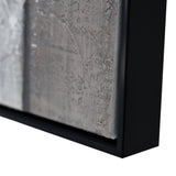 NNEDSZ 100X100cm Earthy Elegance Black Framed Hand Painted Canvas Wall Art