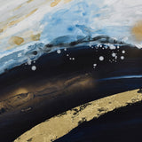 NNEDSZ 150X70cm Set of 3 Gold Framed Hand Painted Canvas Wall Art