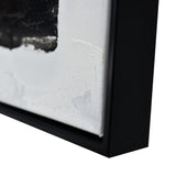 NNEDSZ 120X120cm Tonal Trilogy Black Framed Hand Painted Canvas Wall Art