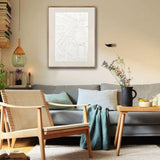 NNEDSZ 70X90cm Plaster Panorama Dark Wood Framed Hand Painted Canvas Wall Art