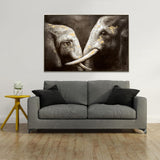 NNEDSZ 120X80cm Tusker Ties Champagne Framed Hand Painted Canvas Wall Art