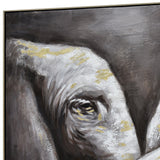 NNEDSZ 120X80cm Tusker Ties Champagne Framed Hand Painted Canvas Wall Art