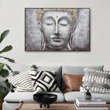 NNEDSZ 120X80cm Ethereal Enlightenment Champagne Framed Canvas Wall Art