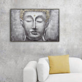 NNEDSZ 120X80cm Ethereal Enlightenment Champagne Framed Canvas Wall Art