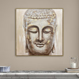 NNEDSZ 100X100cm Mystic Mettle Dark Wood Framed Canvas Wall Art