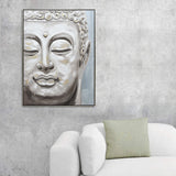 NNEDSZ 90X120cm Serene Radiance Champagne Framed Canvas Wall Art