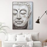 NNEDSZ 90X120cm Serene Radiance Champagne Framed Canvas Wall Art